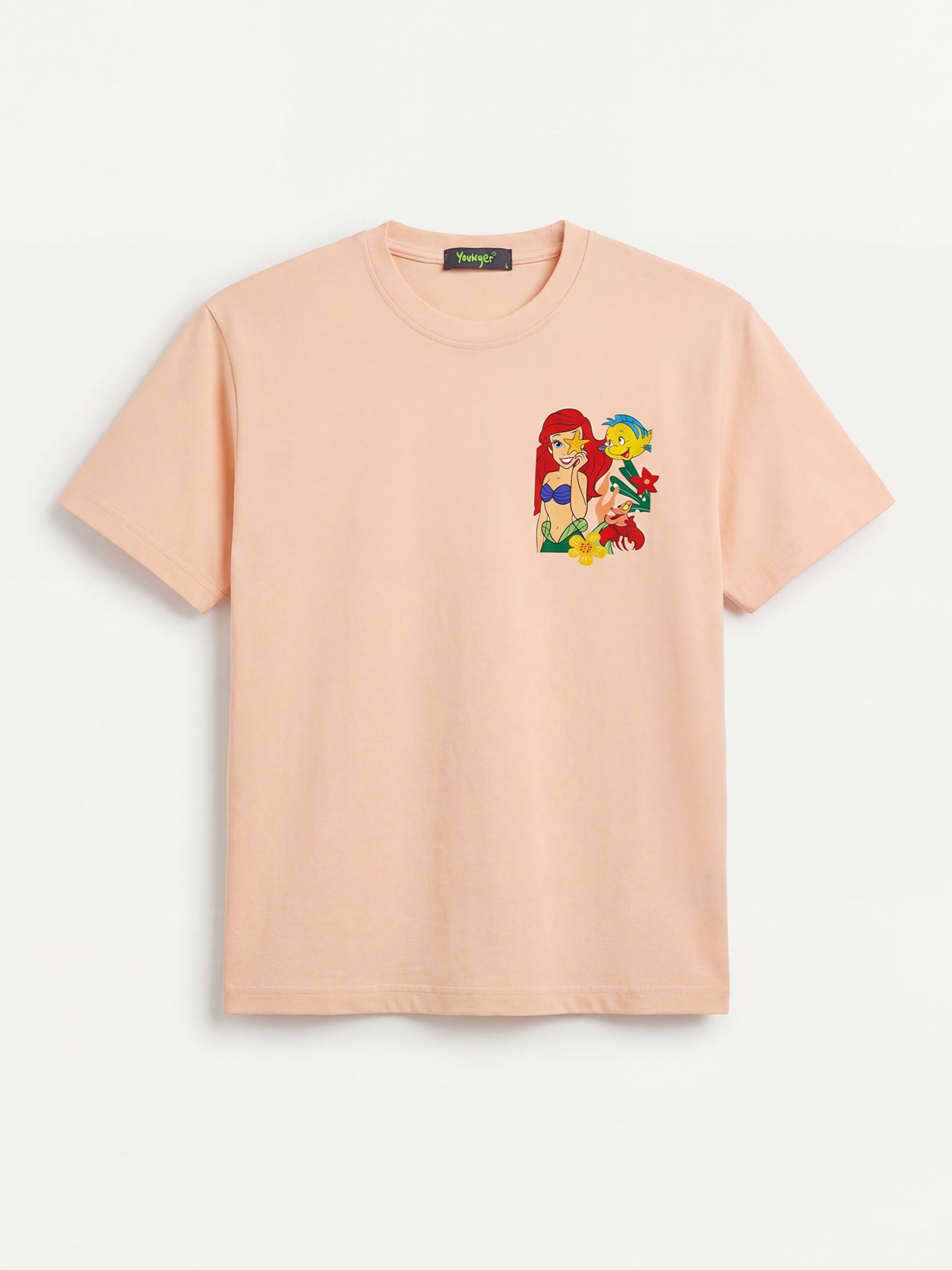 Little Mermaid kid Tee  - Peach