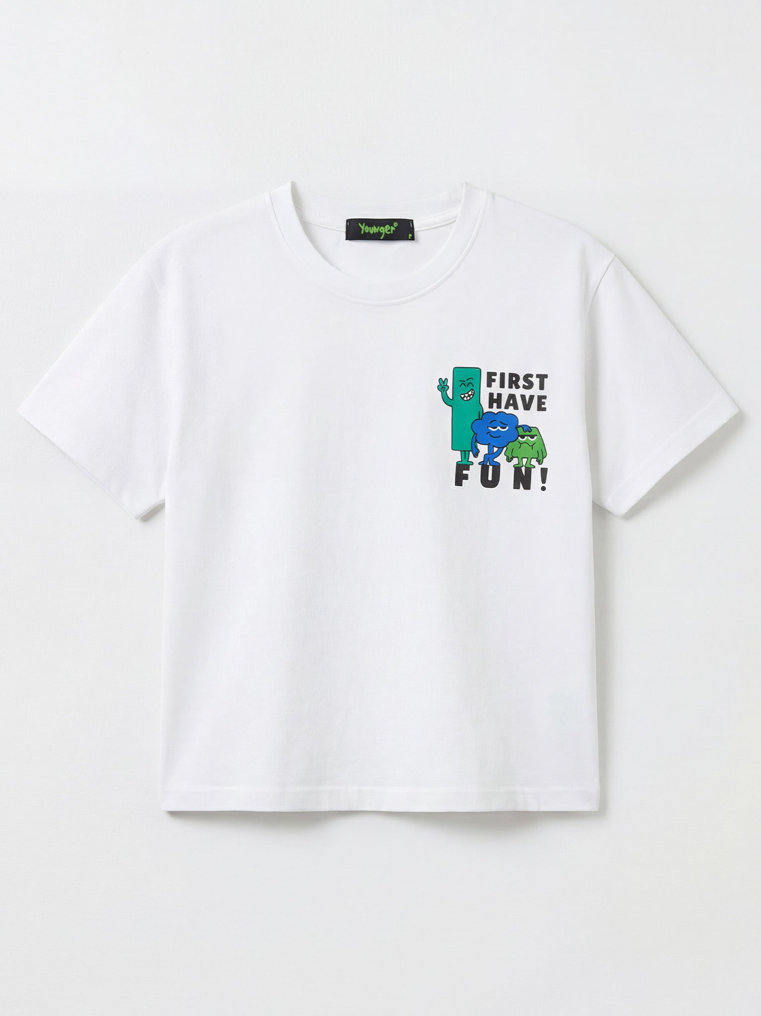 Frist Have Fun Kid Tee - White