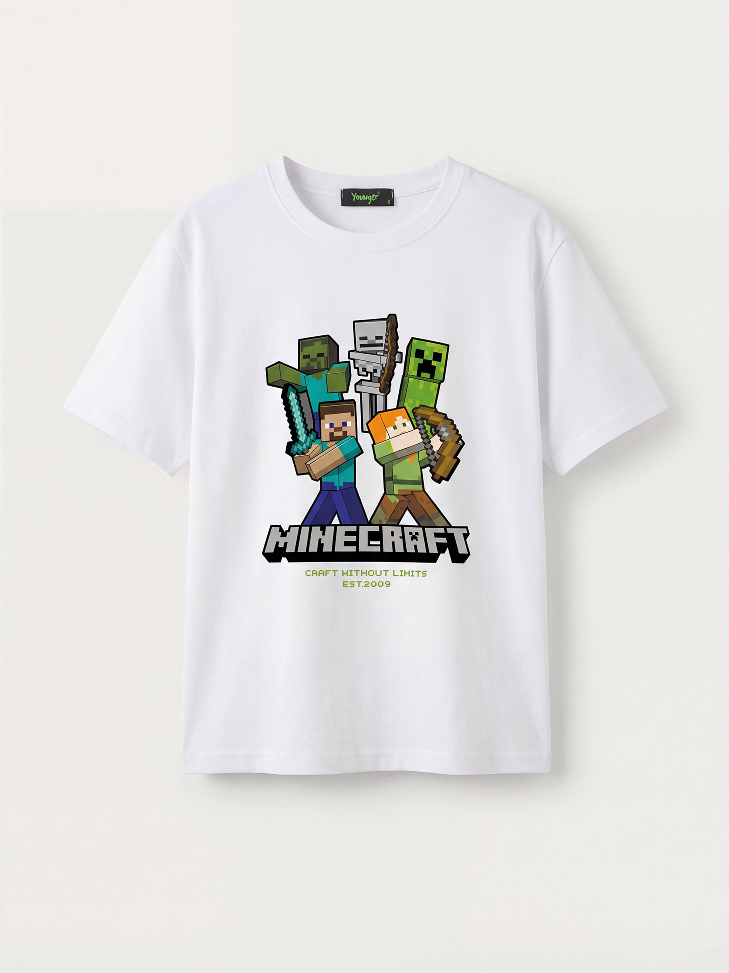 Minecraft Adventure Tee Kid - White