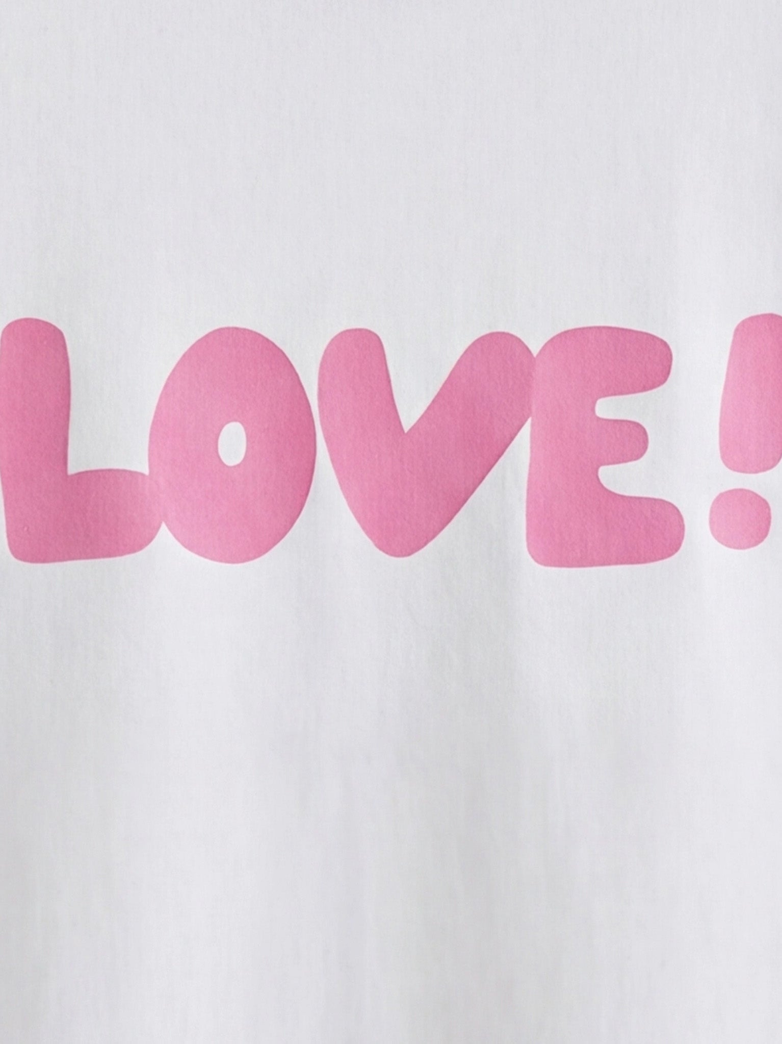 Pink Love Tee – White