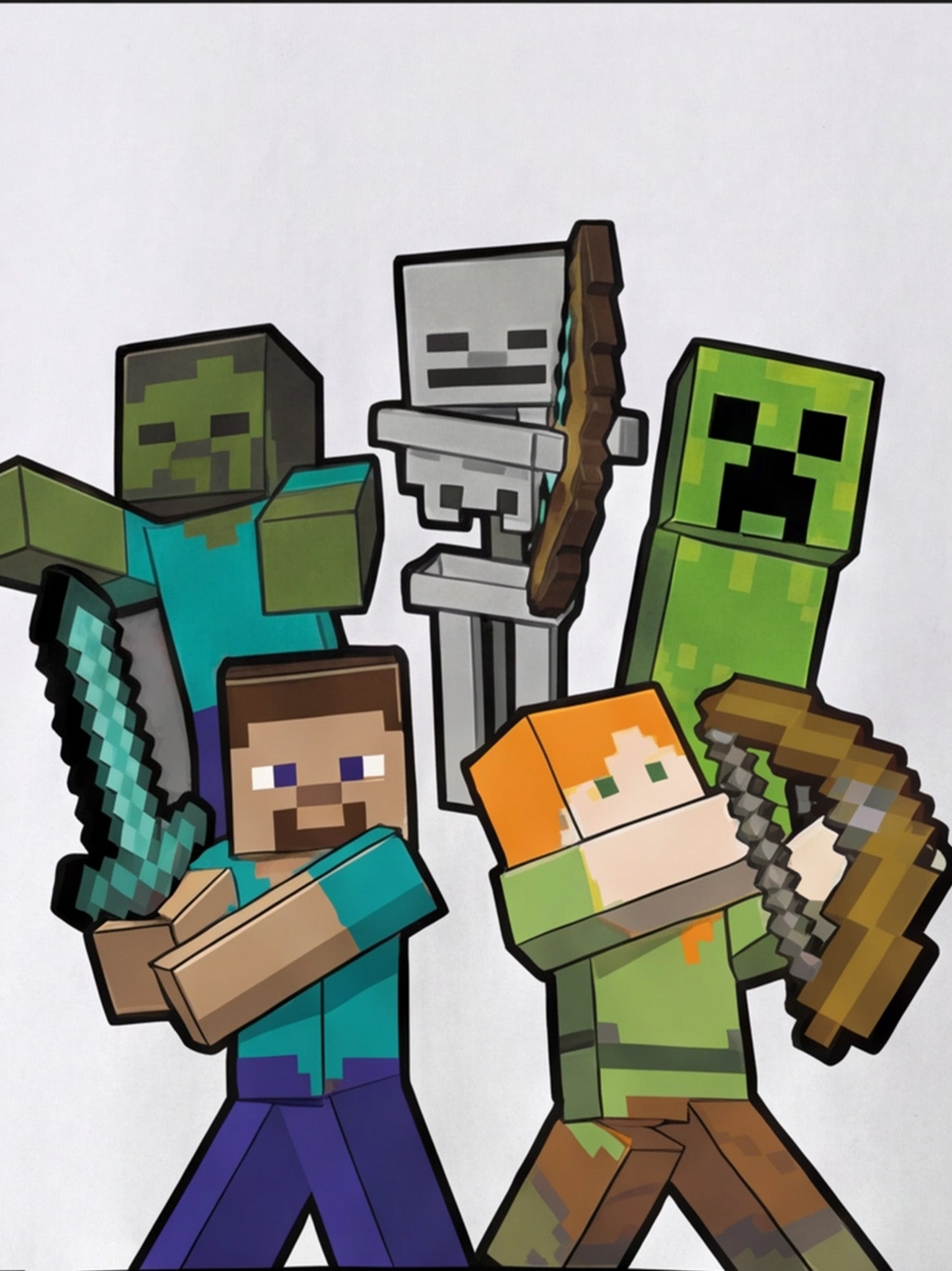 Minecraft Adventure Tee Kid - White