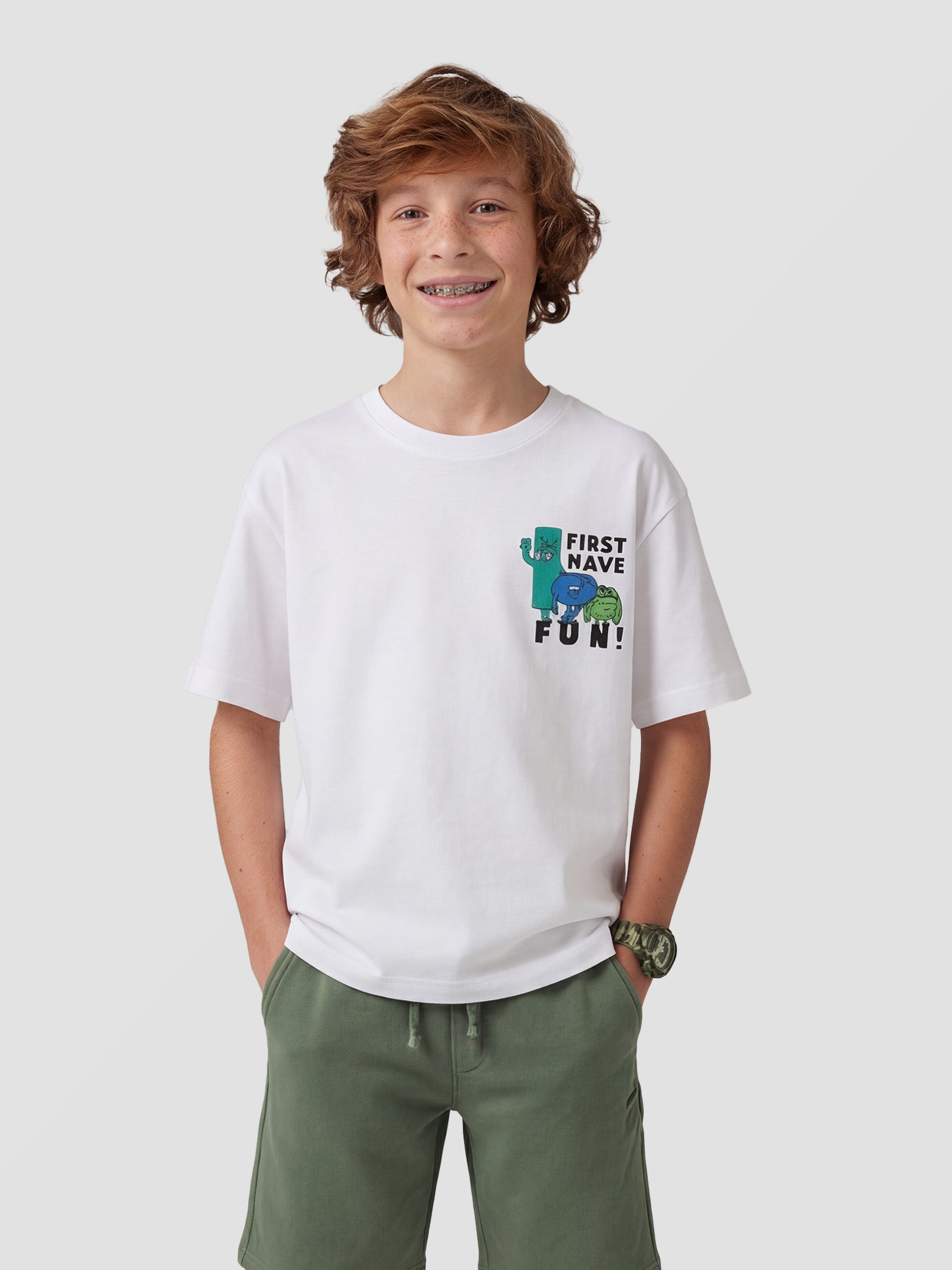 Frist Have Fun Kid Tee - White