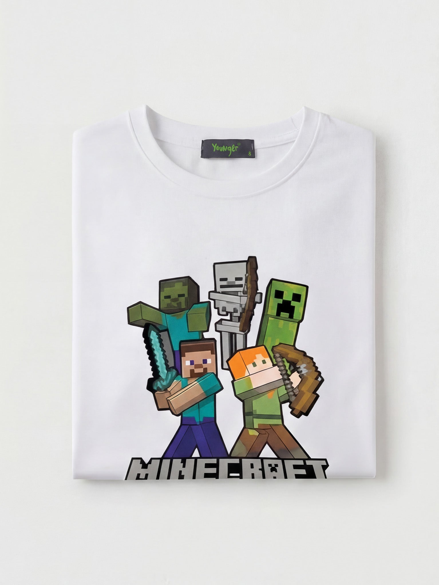 Minecraft Adventure Tee Kid - White