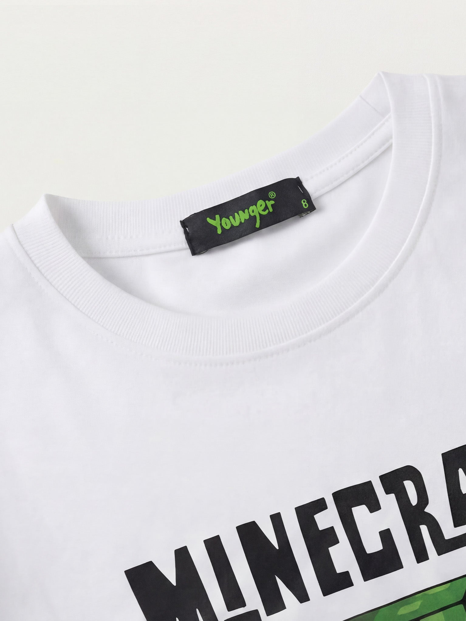 Minecraft Creeper Kid Tee - White