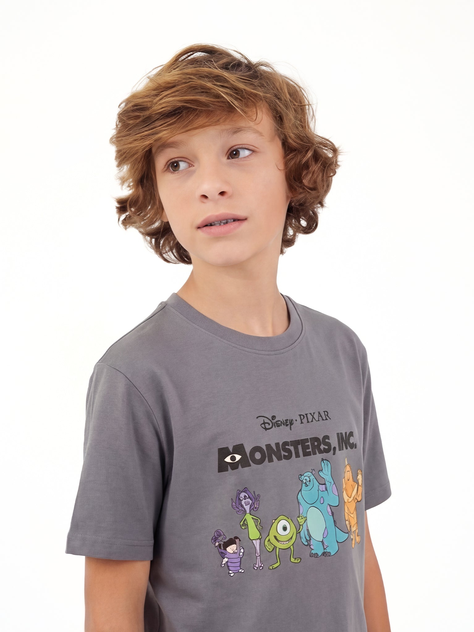 Monsters Crew Tee - Grey