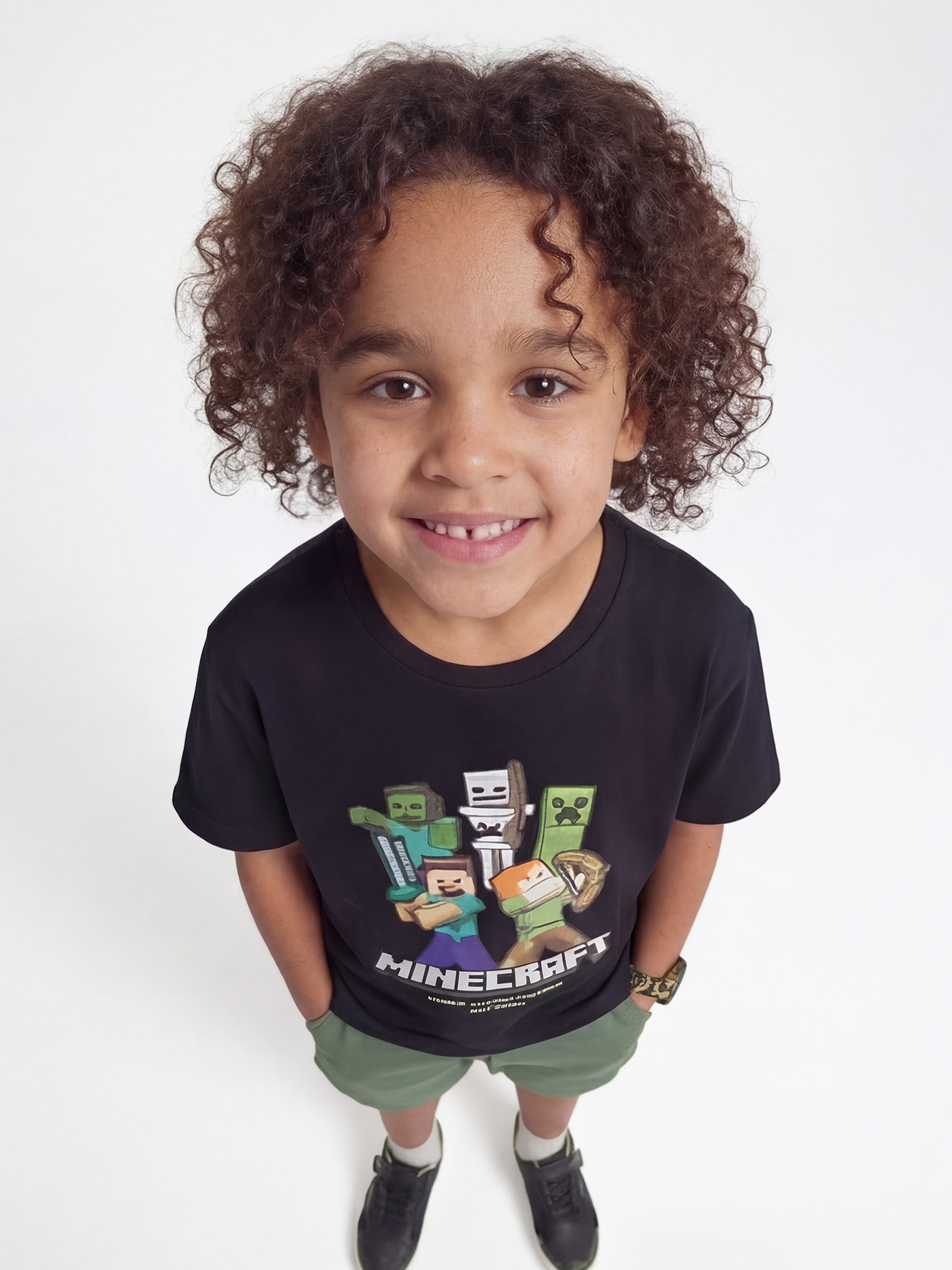 Minecraft Adventure Tee Kid - Black