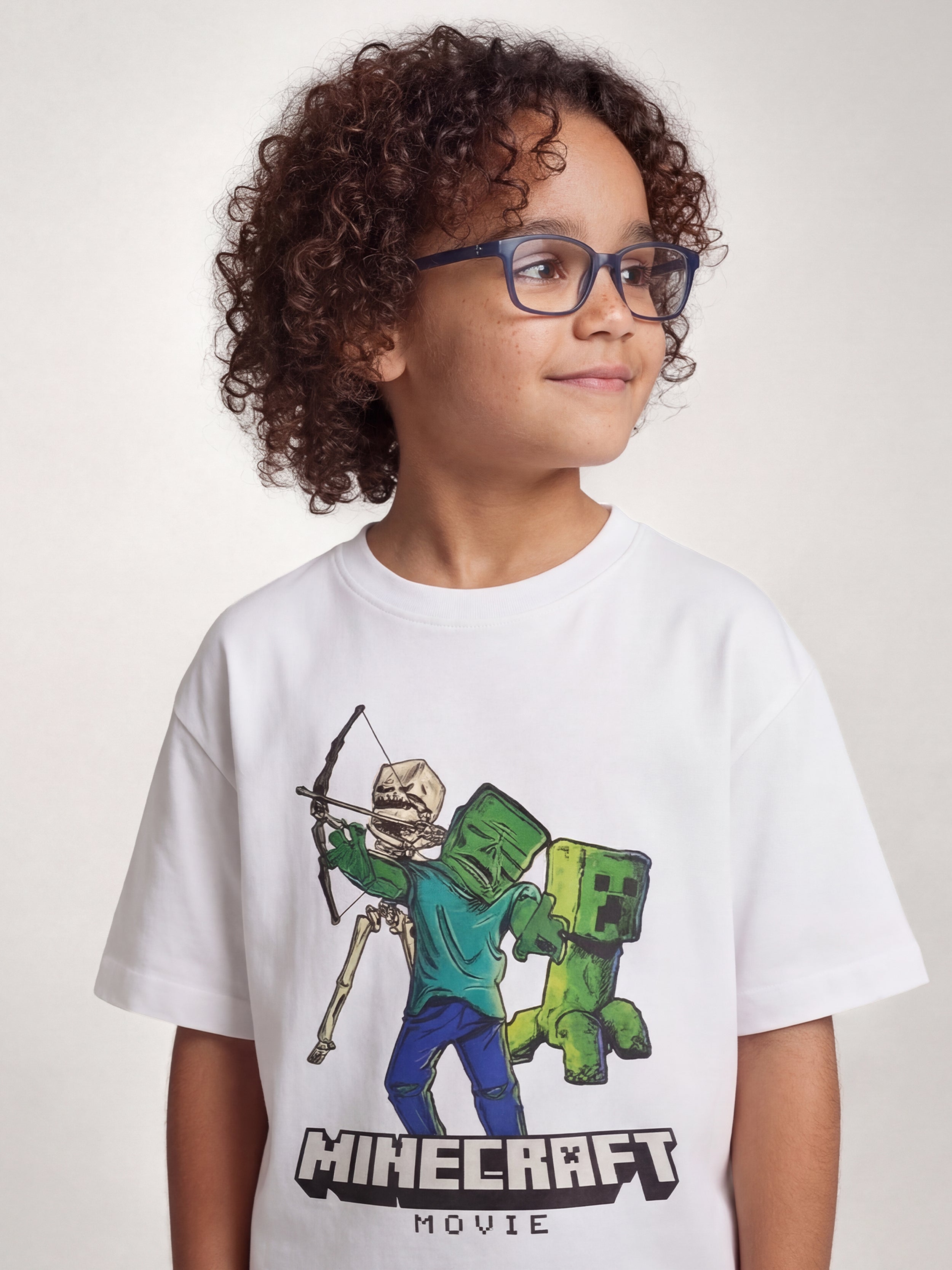 Minecraft Characters Kid  Tee – White