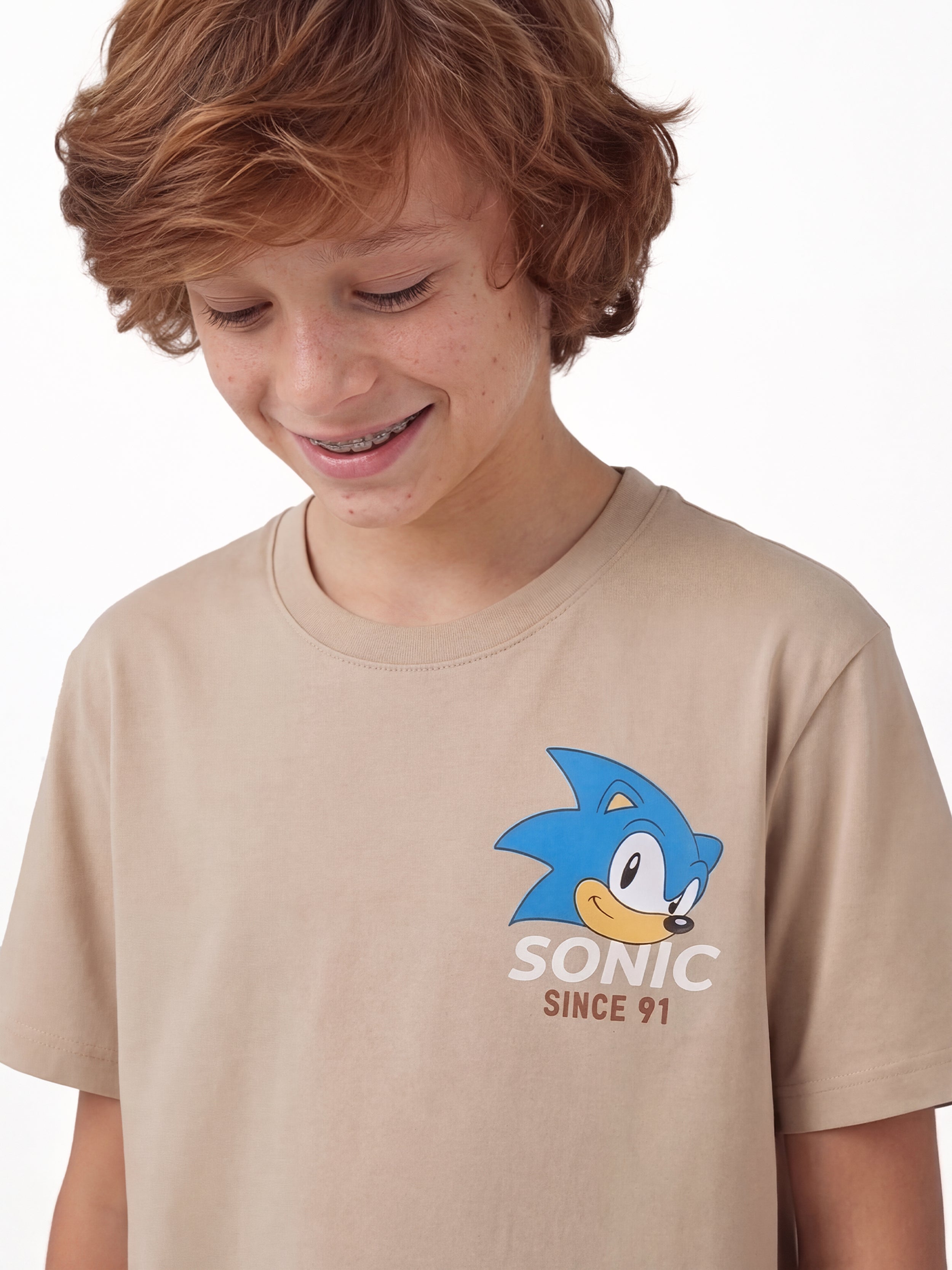 Sonic Unstoppable Tee - Beige