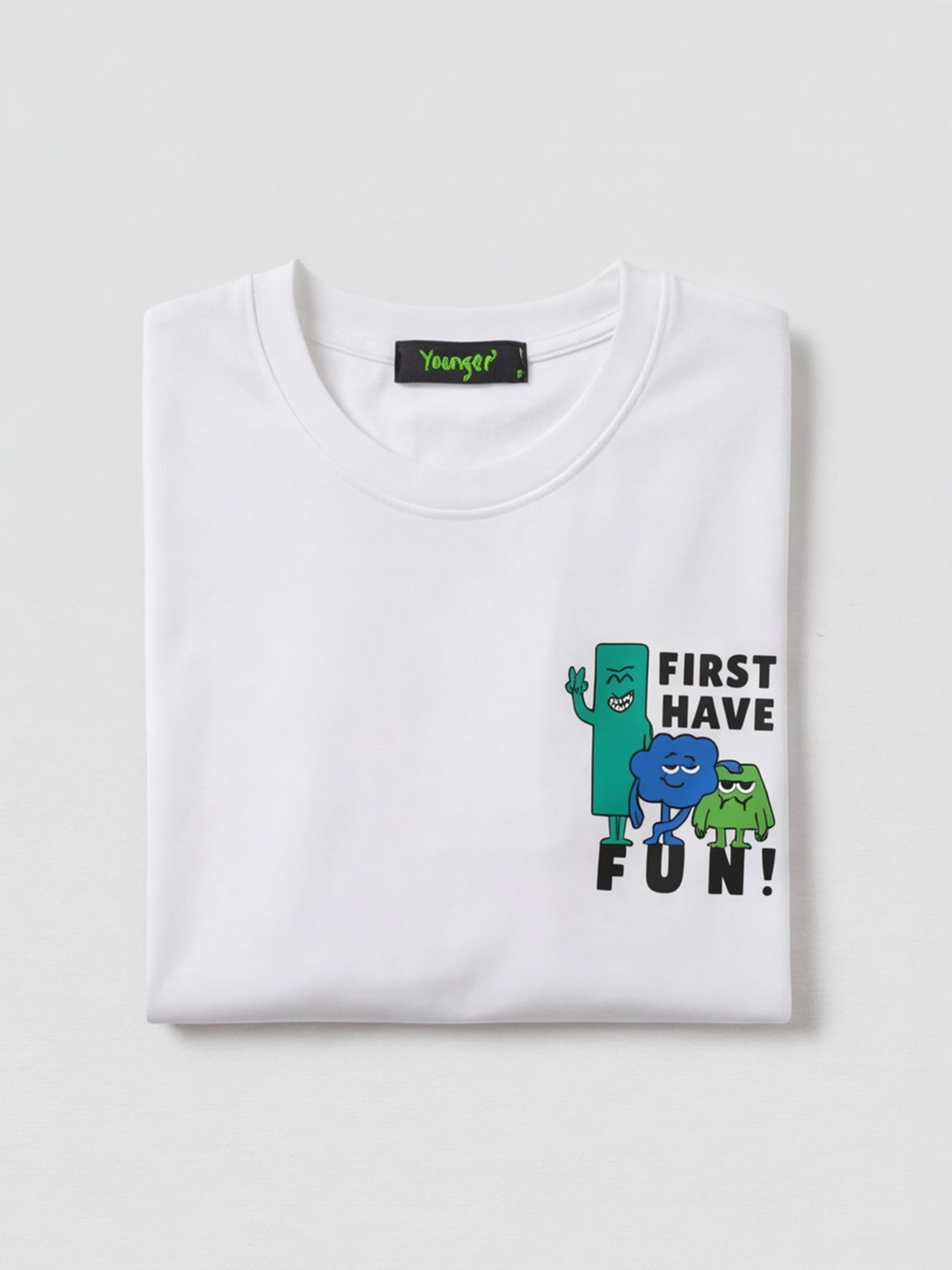Frist Have Fun Kid Tee - White