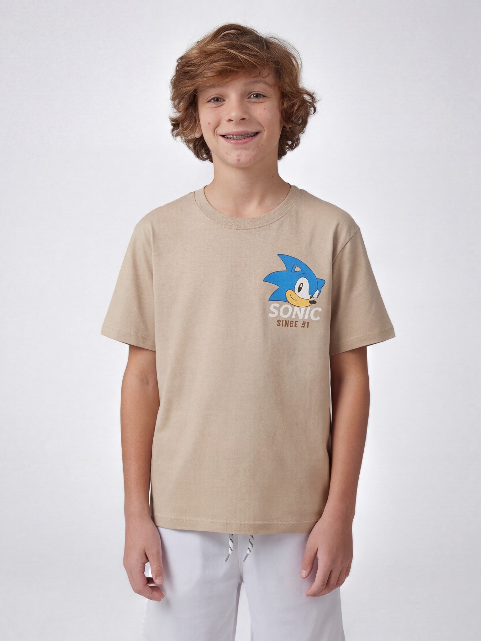 Sonic Unstoppable Tee - Beige