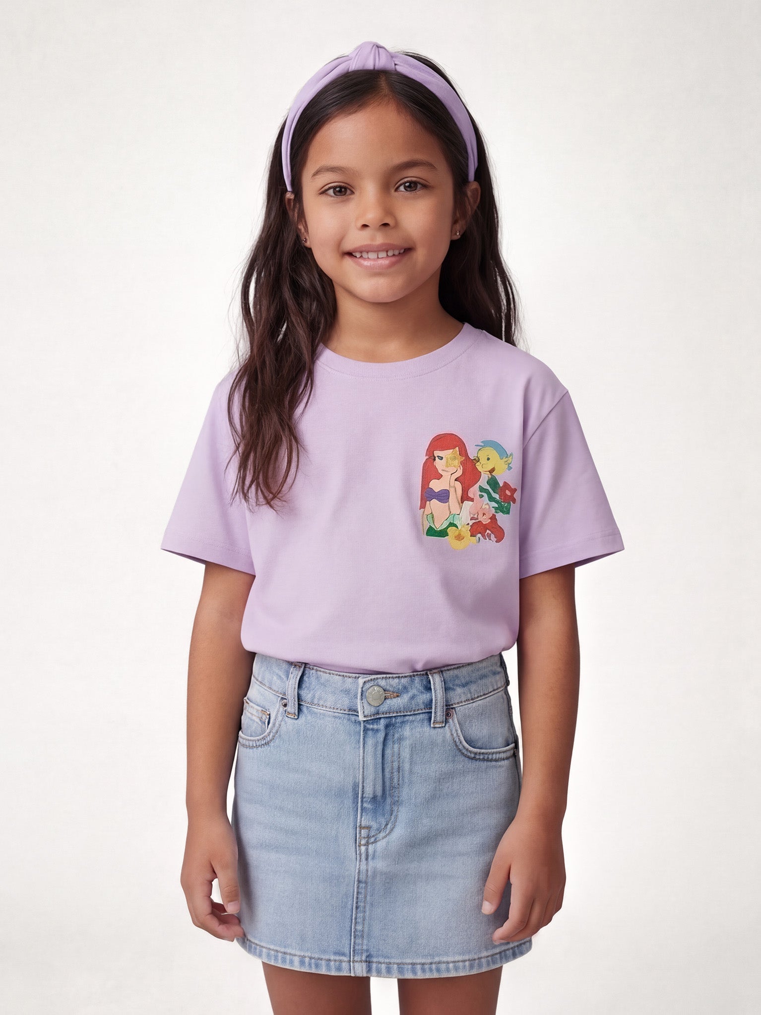 Little Mermaid kid Tee  - Lavender
