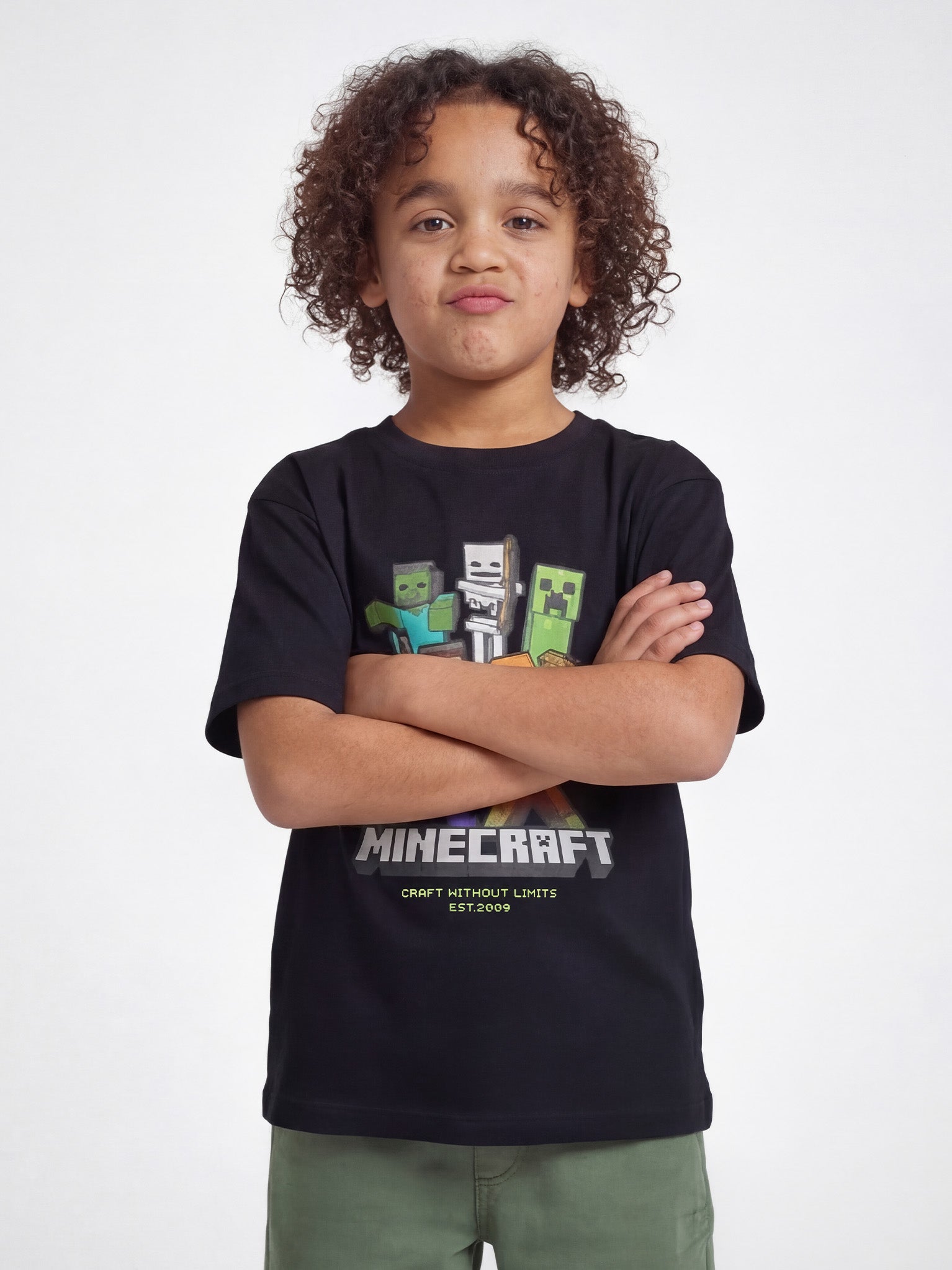 Minecraft Adventure Tee Kid - Black