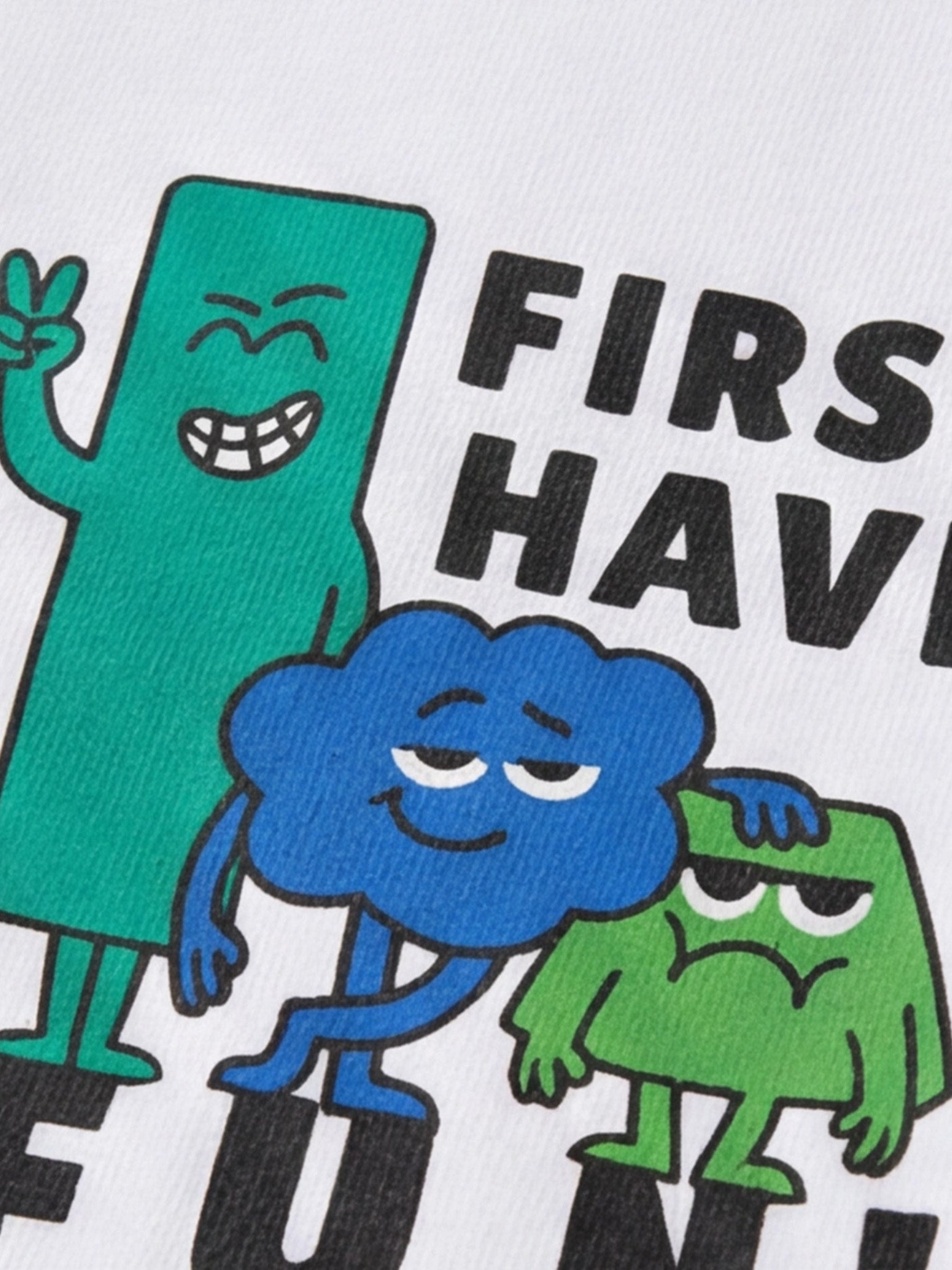 Frist Have Fun Kid Tee - White