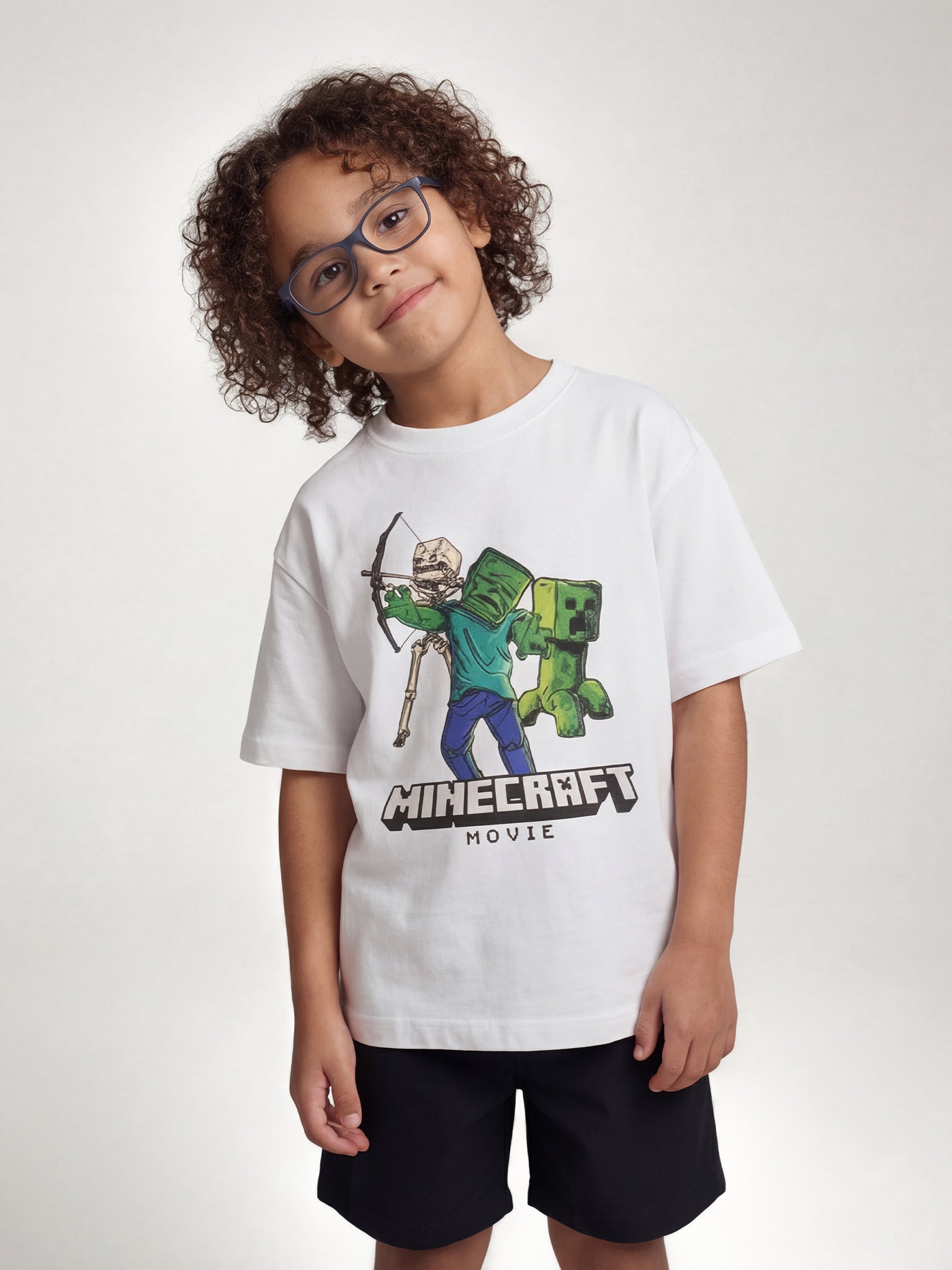 Minecraft Characters Kid  Tee – White