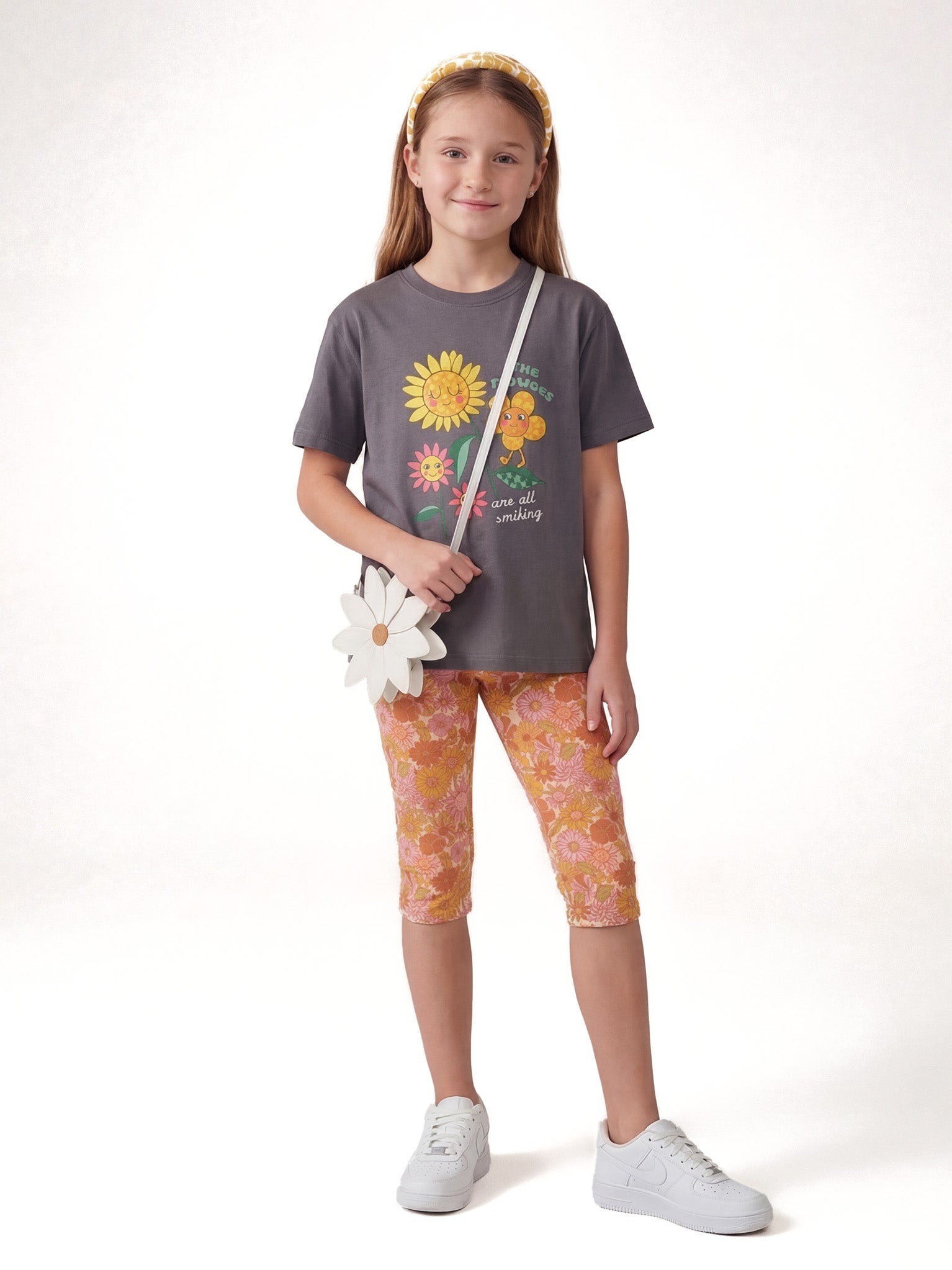 Happy Flowers Set – Grey