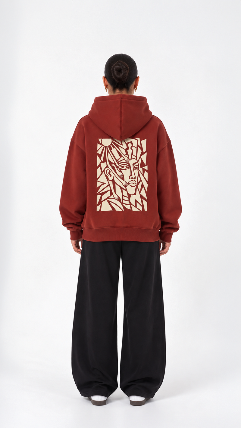 Abstract Oversize Hoodie