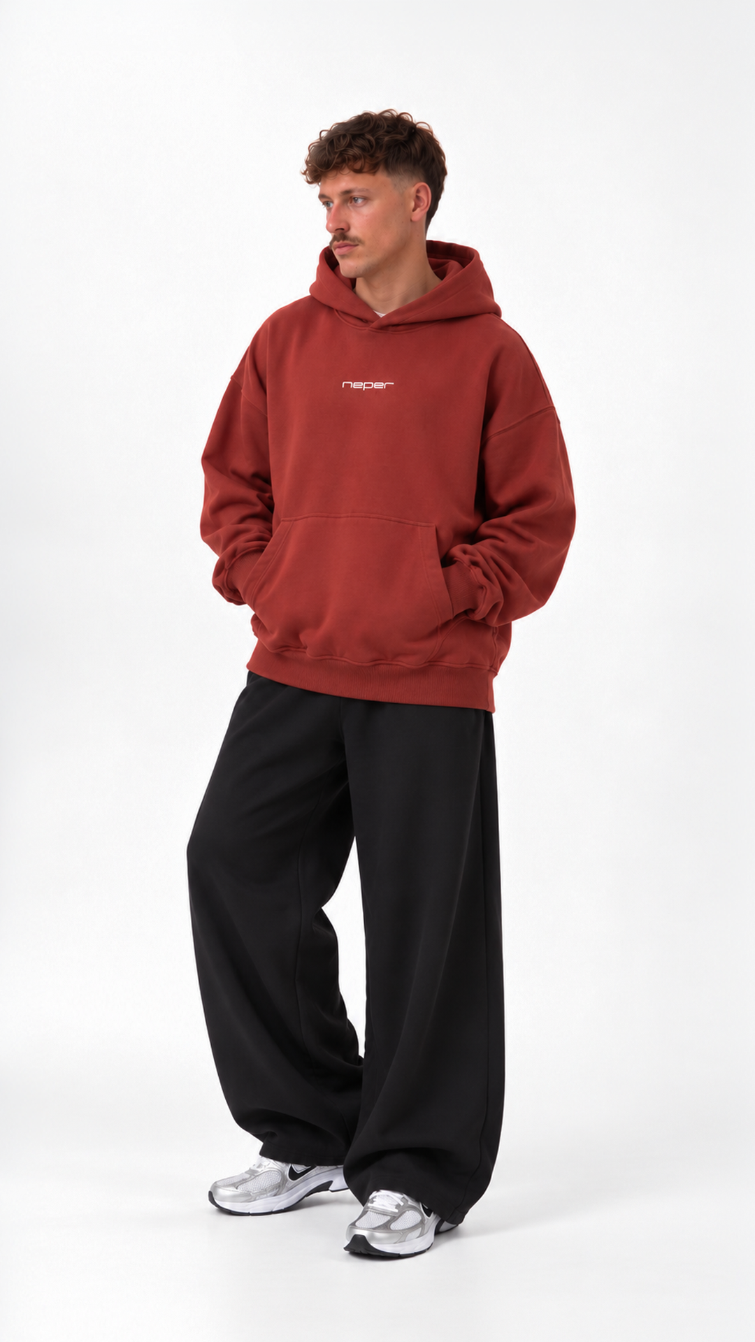 Abstract Oversize Hoodie — front view