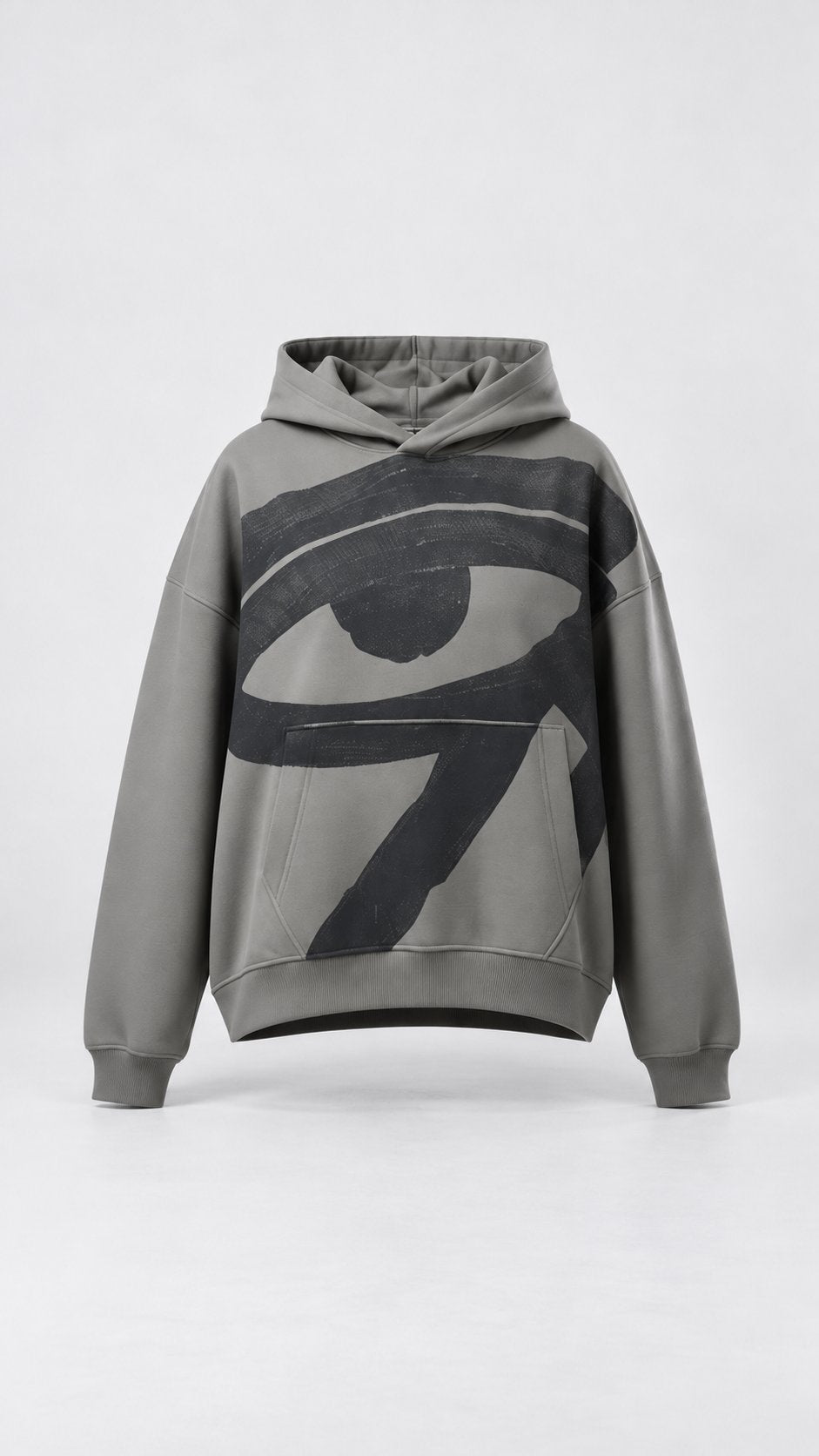Eye of Ra Oversize Hoodie — Ash Grey, product view 1