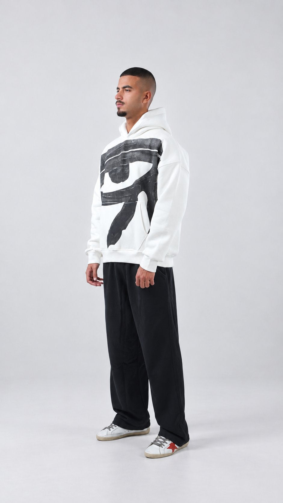 Eye of Ra Oversize Hoodie — Off-White, product view 4