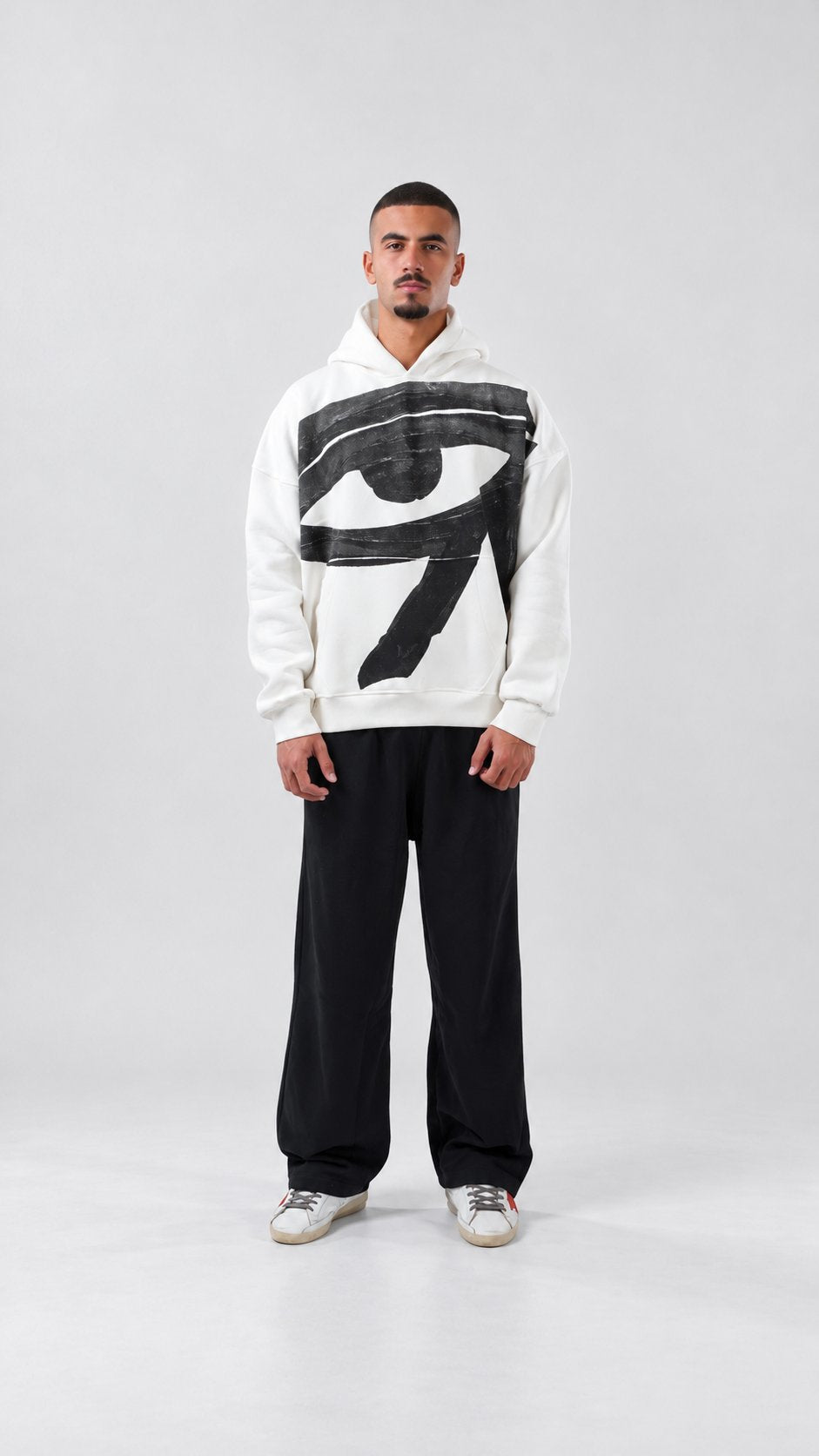 Eye of Ra Oversize Hoodie — Off-White, product view 6