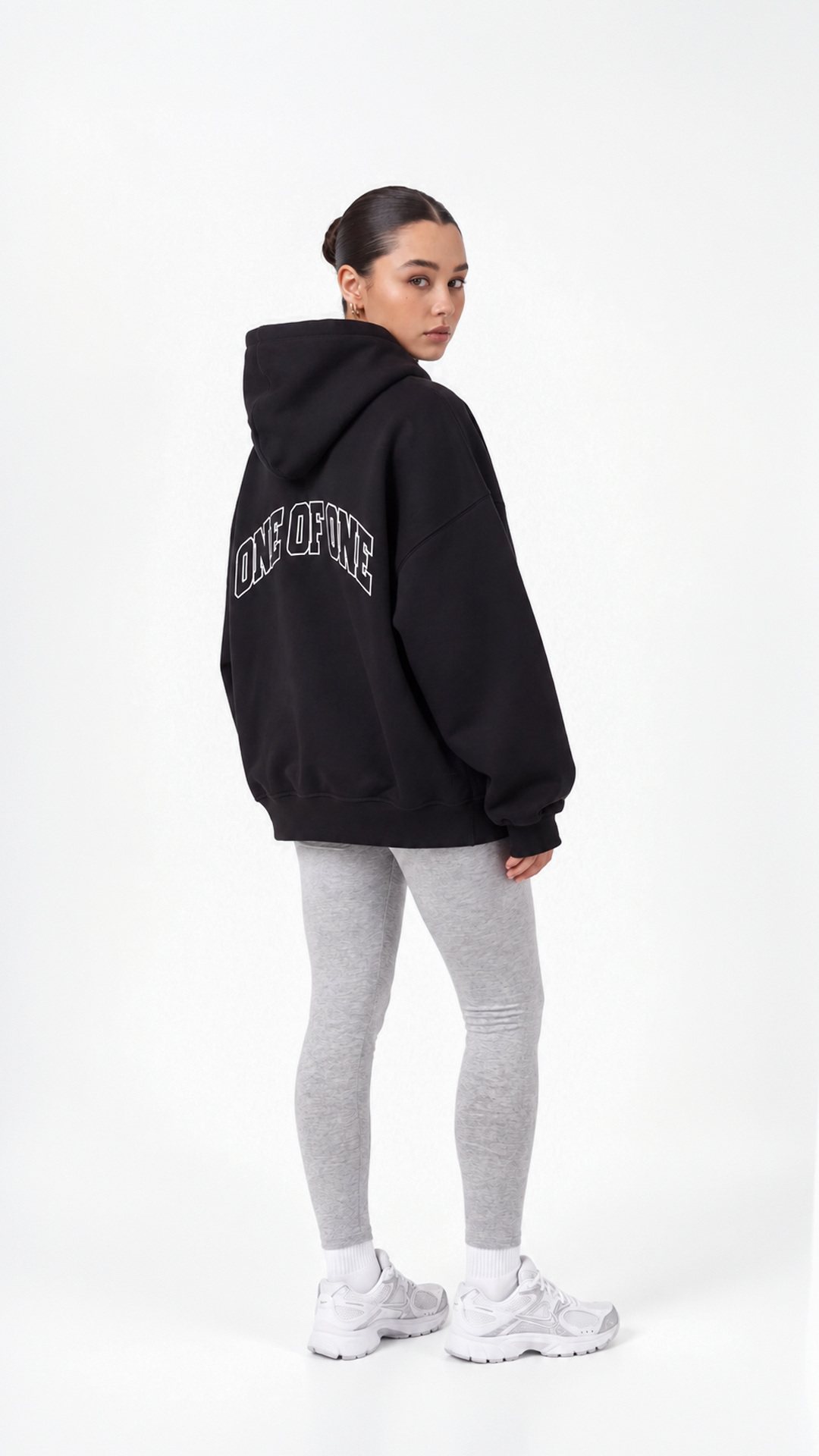 One of One Oversize Hoodie — Black, model view