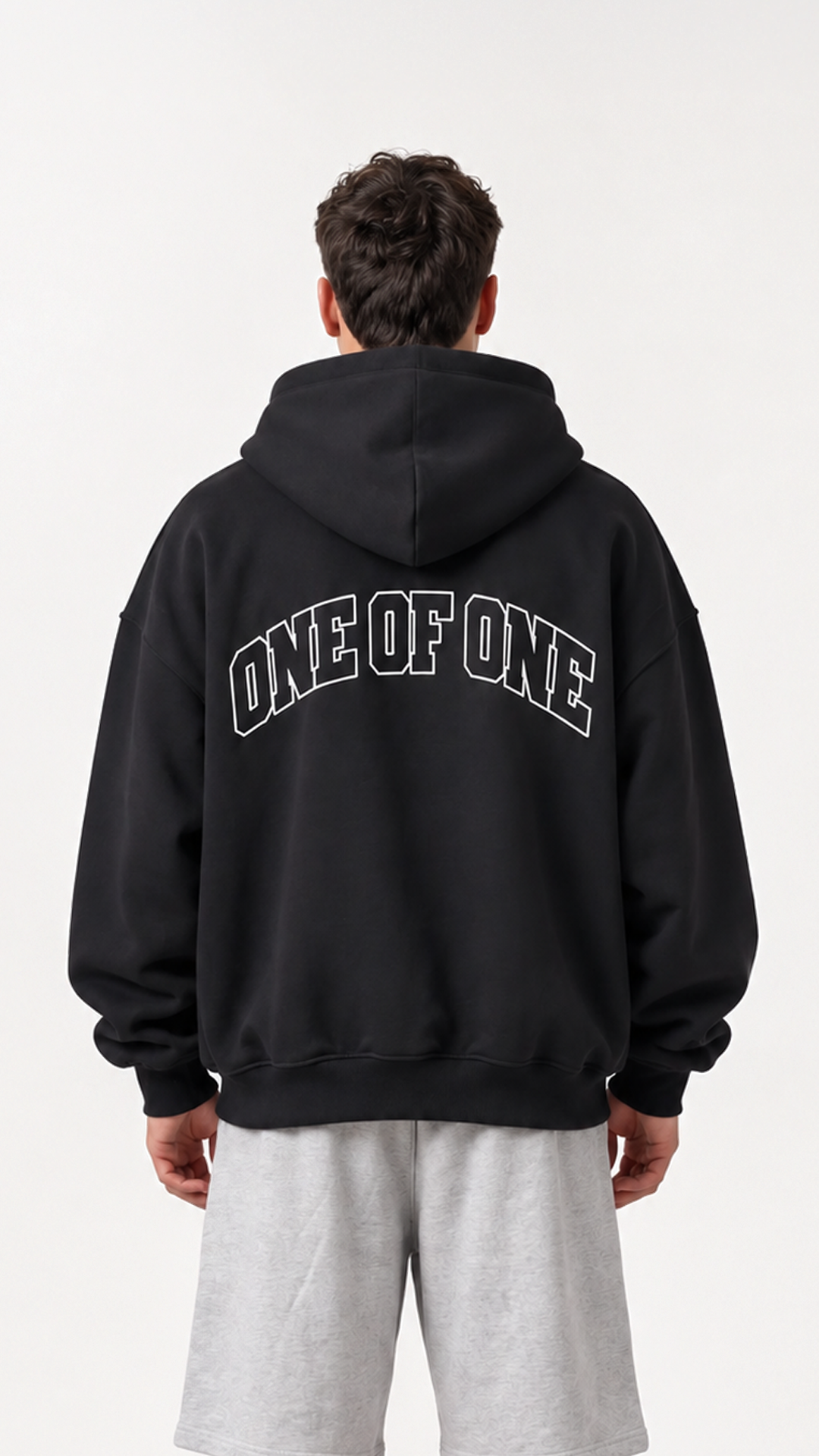 One of One Oversize Hoodie — Black, model view