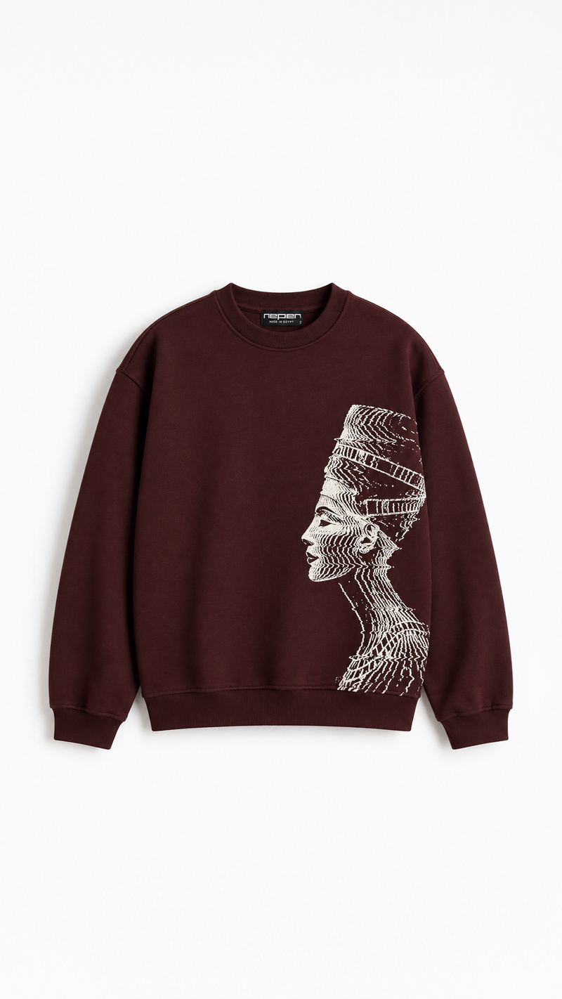 Akhen Glitch Oversize Sweatshirt