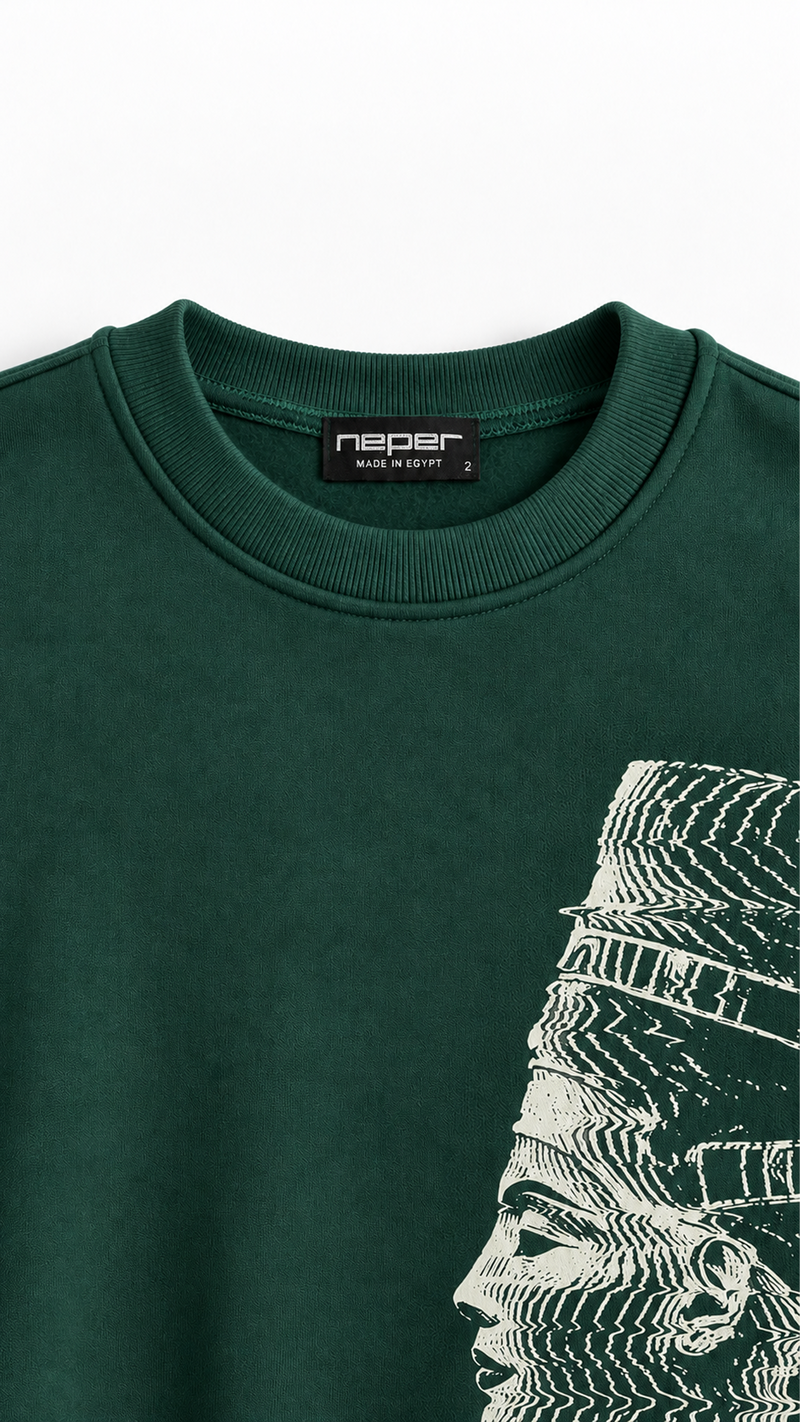 Akhen Glitch Oversize Sweatshirt
