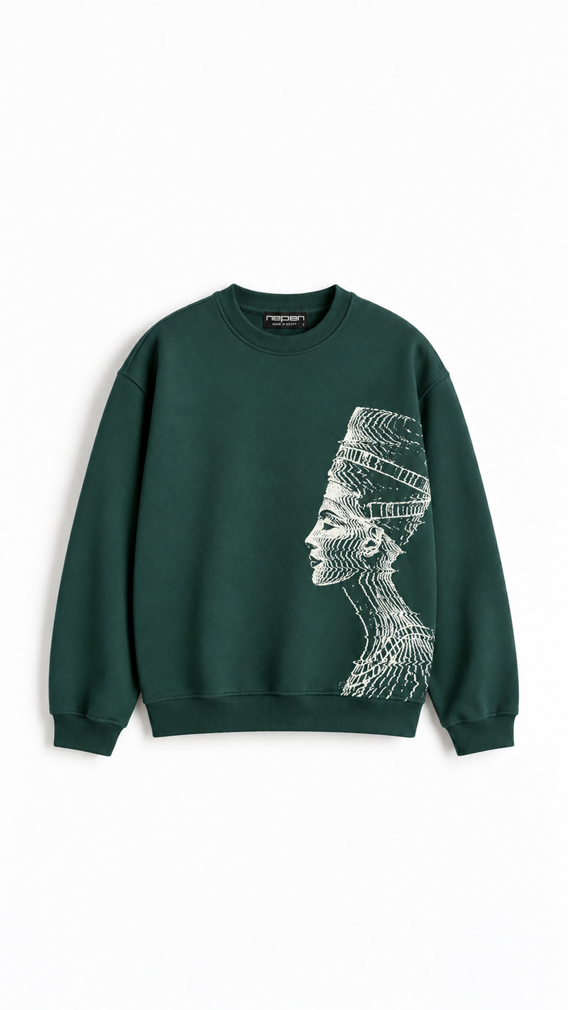 Akhen Glitch Oversize Sweatshirt