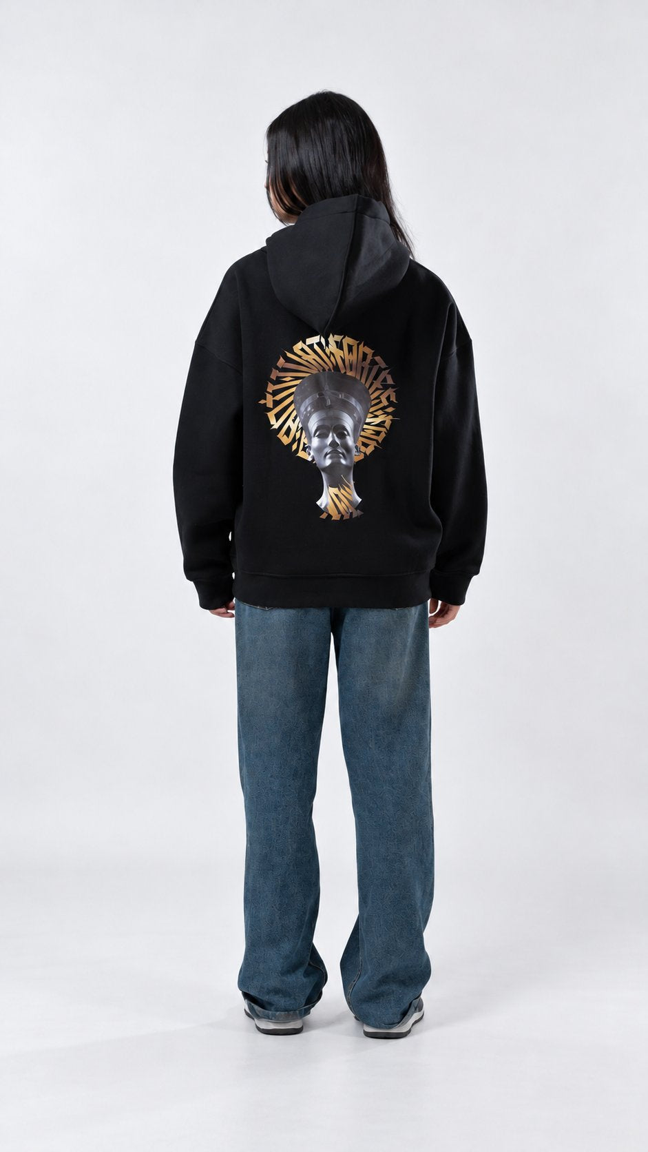 Pride of Greatness Oversize Hoodie — Black, product view 1