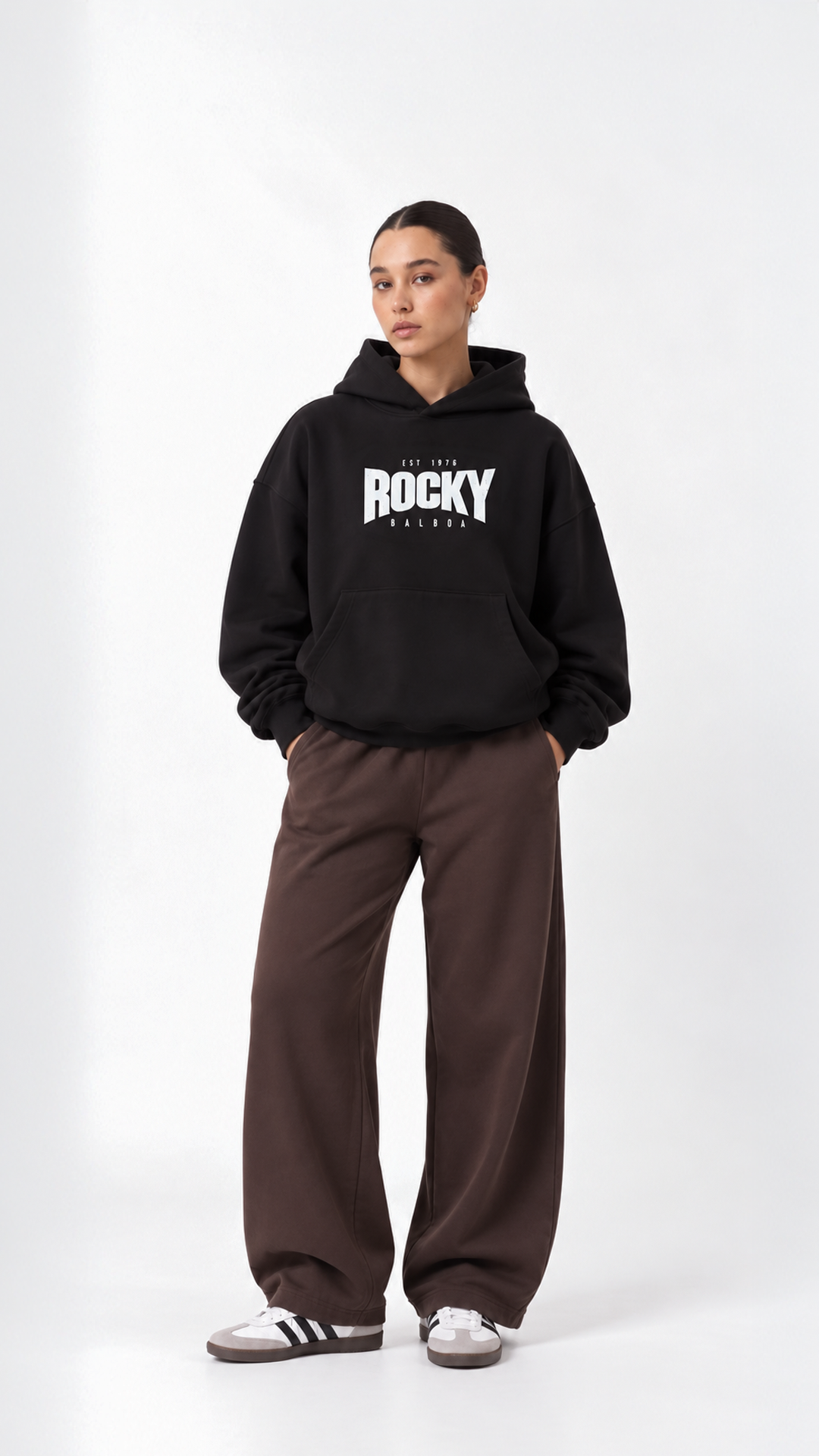 Rocky Oversize Hoodie — front styling view