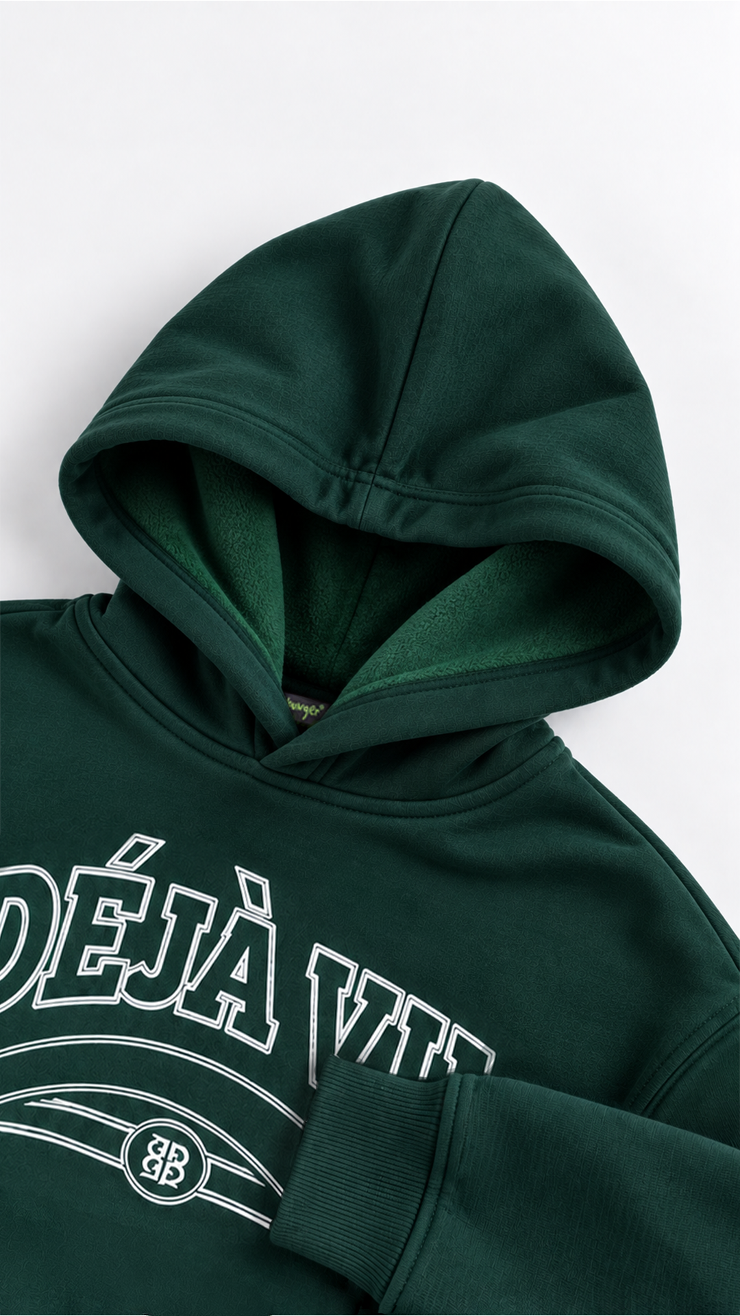 Kids’ Déjà Vu Cotton Hoodie & Pants Set – Forest Green — product view 7