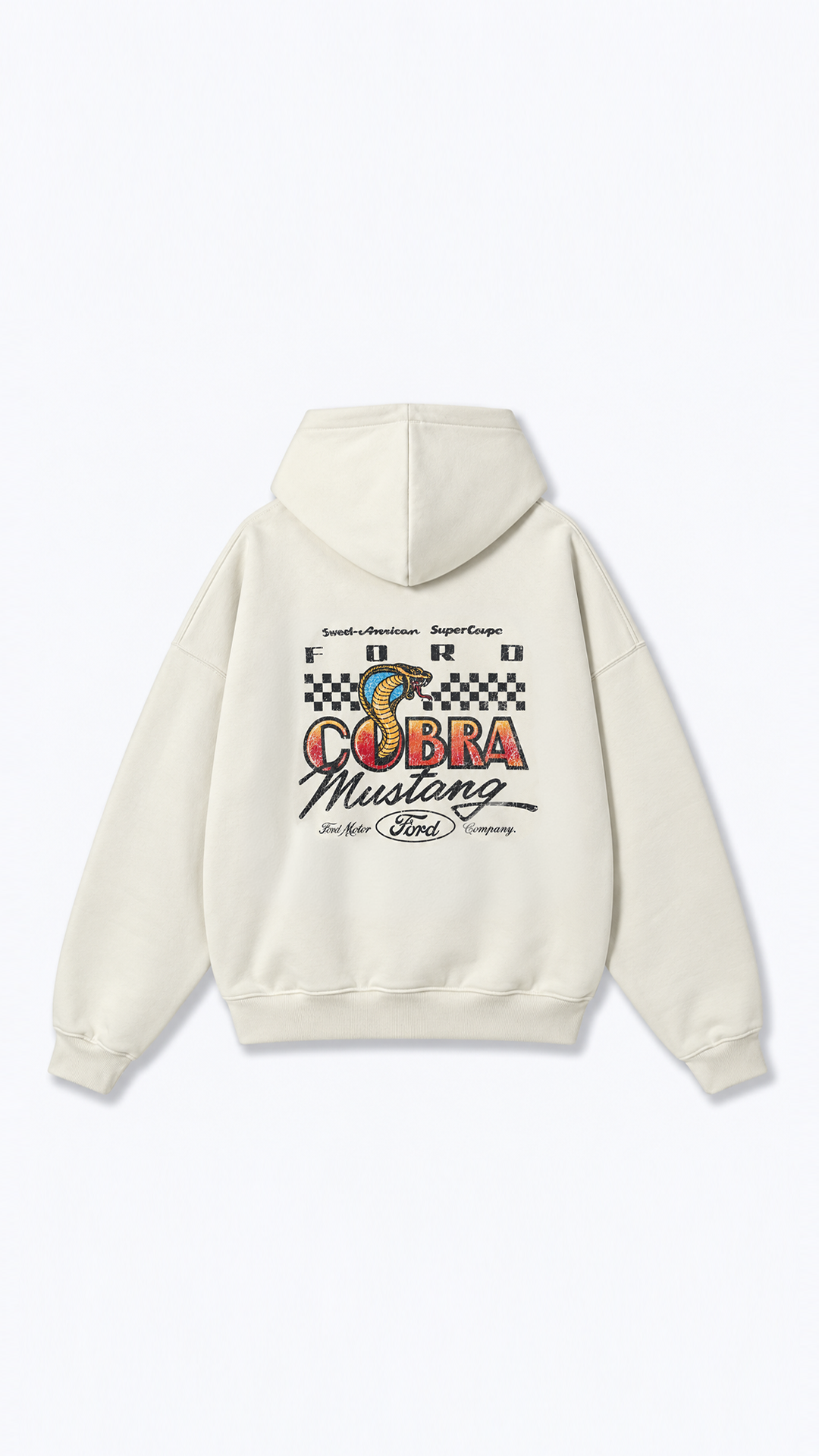 Cobra Hoodie — Cream, view 1