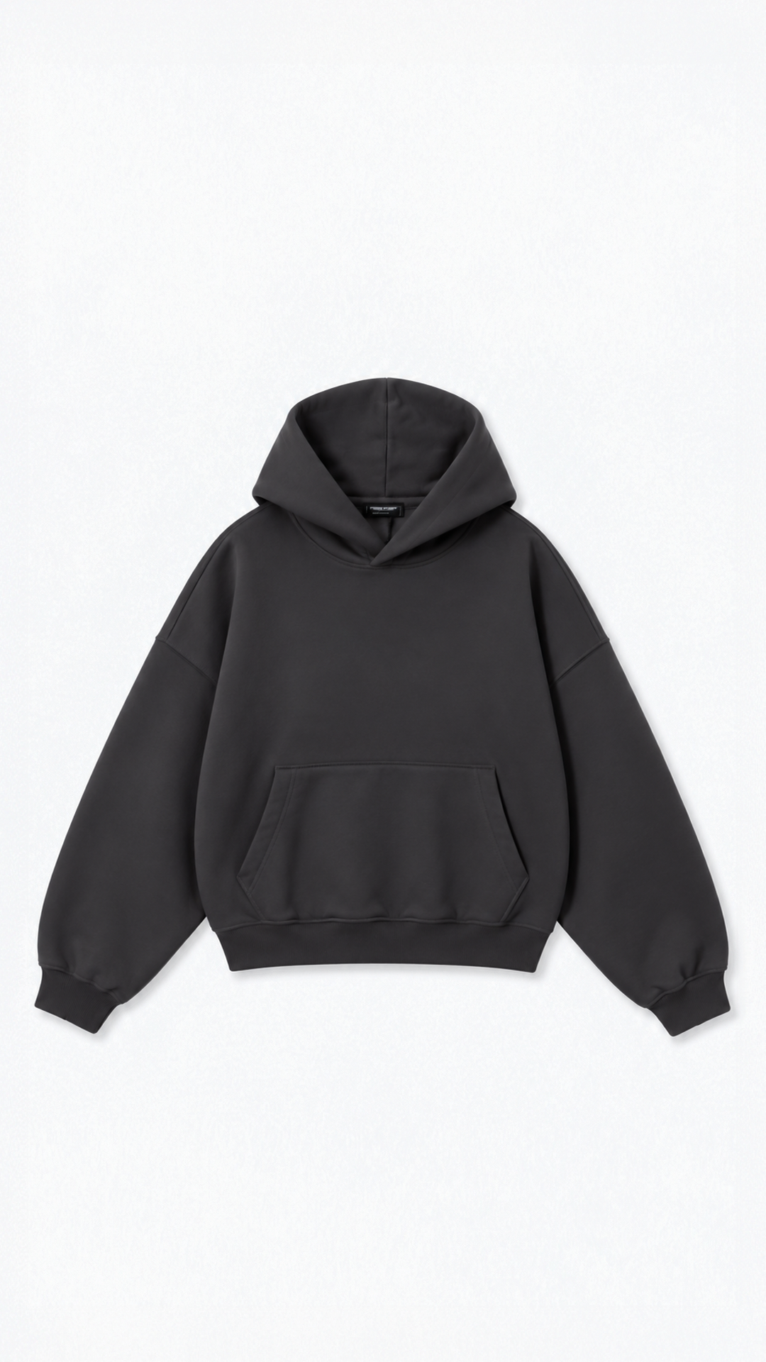 Essential Hoodie — Charcoal, view 2