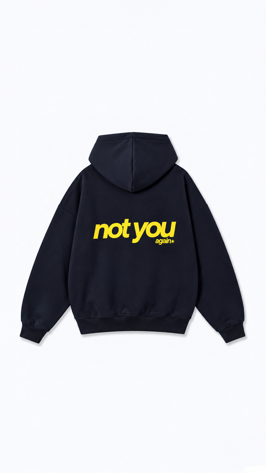 Not You Hoodie — Navy, view 1