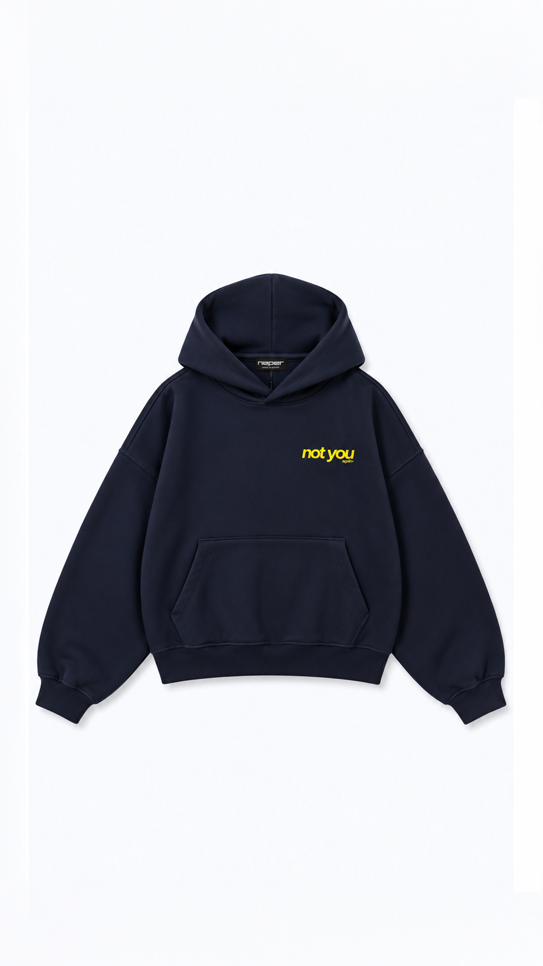 Not You Hoodie — Navy, view 2