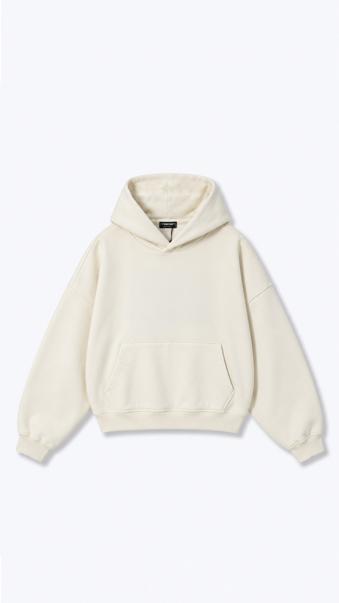 Essential Hoodie — Cream, view 2