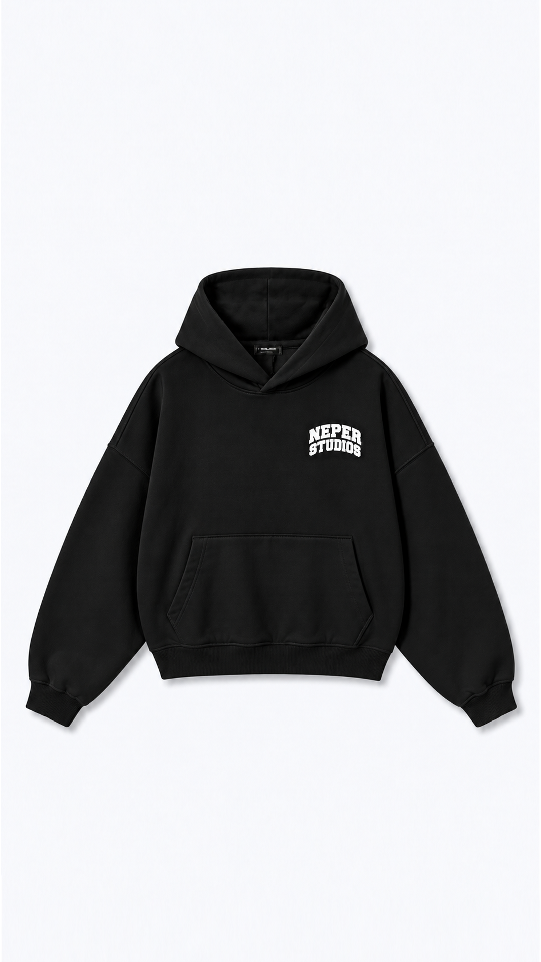 Neper Studios Hoodie — Black, view 1