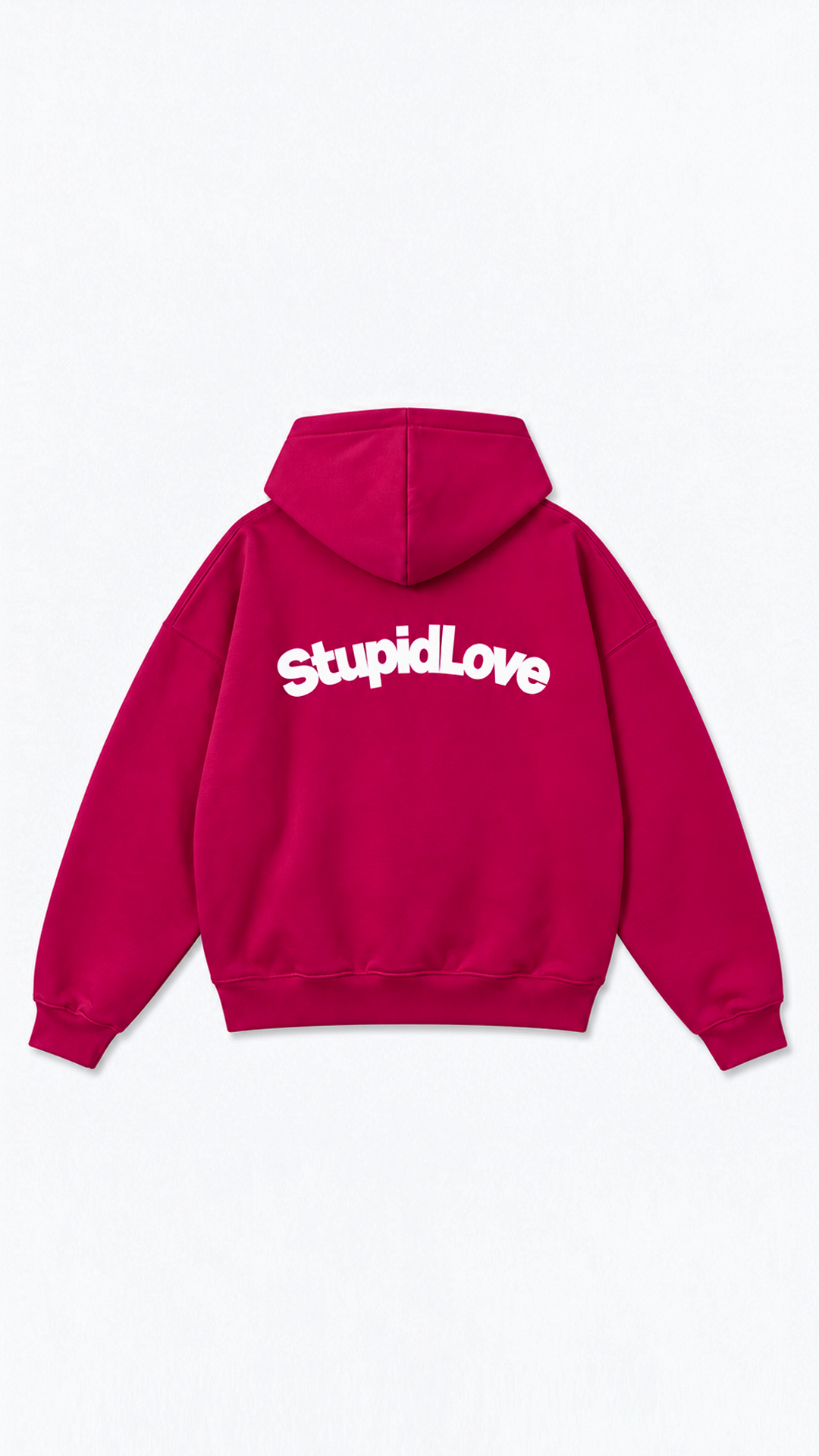 Stupid Love Hoodie — Hot Pink, view 2