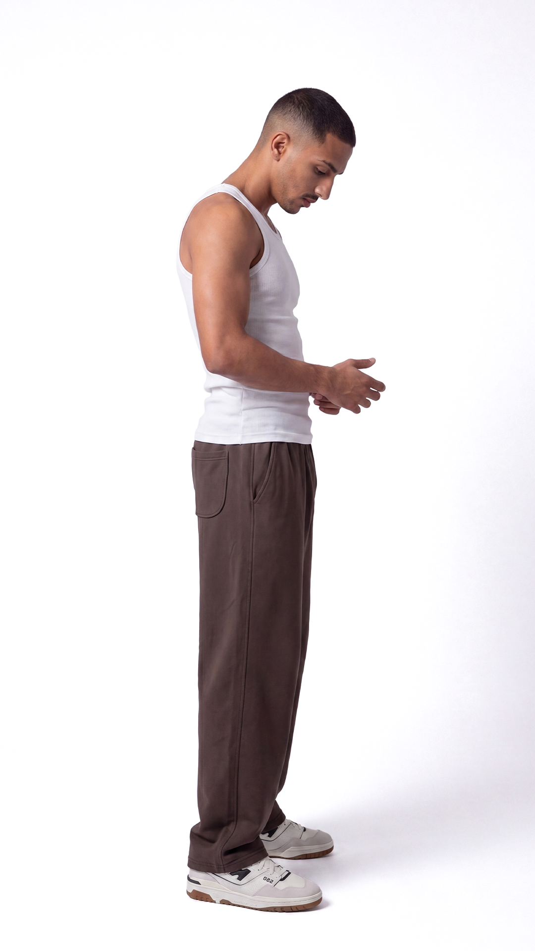 Relaxed Pants — brown, view 4