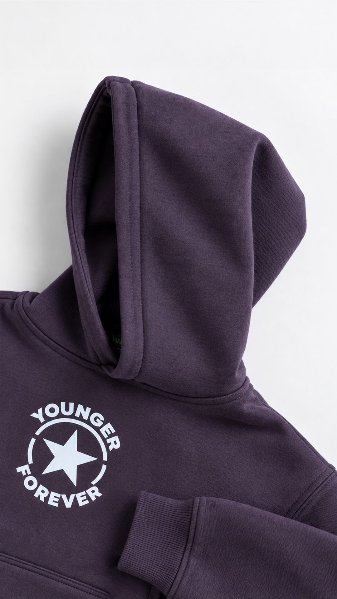 Kids’ Younger Forever Cotton Hoodie & Pants Set – Purple & Grey — product view 11